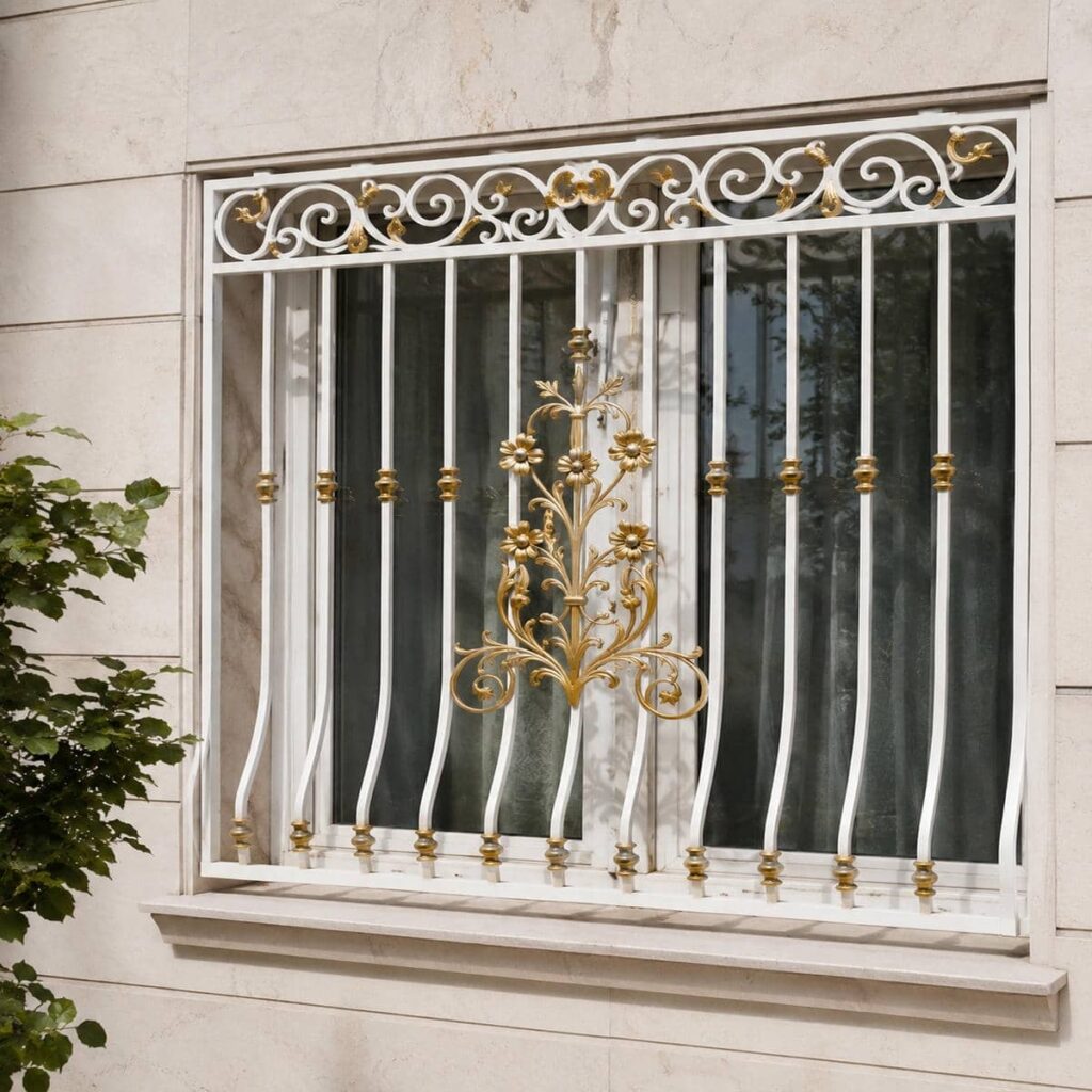 تولید حفاظ پنجره طبقه اول مدل قاب دوبل