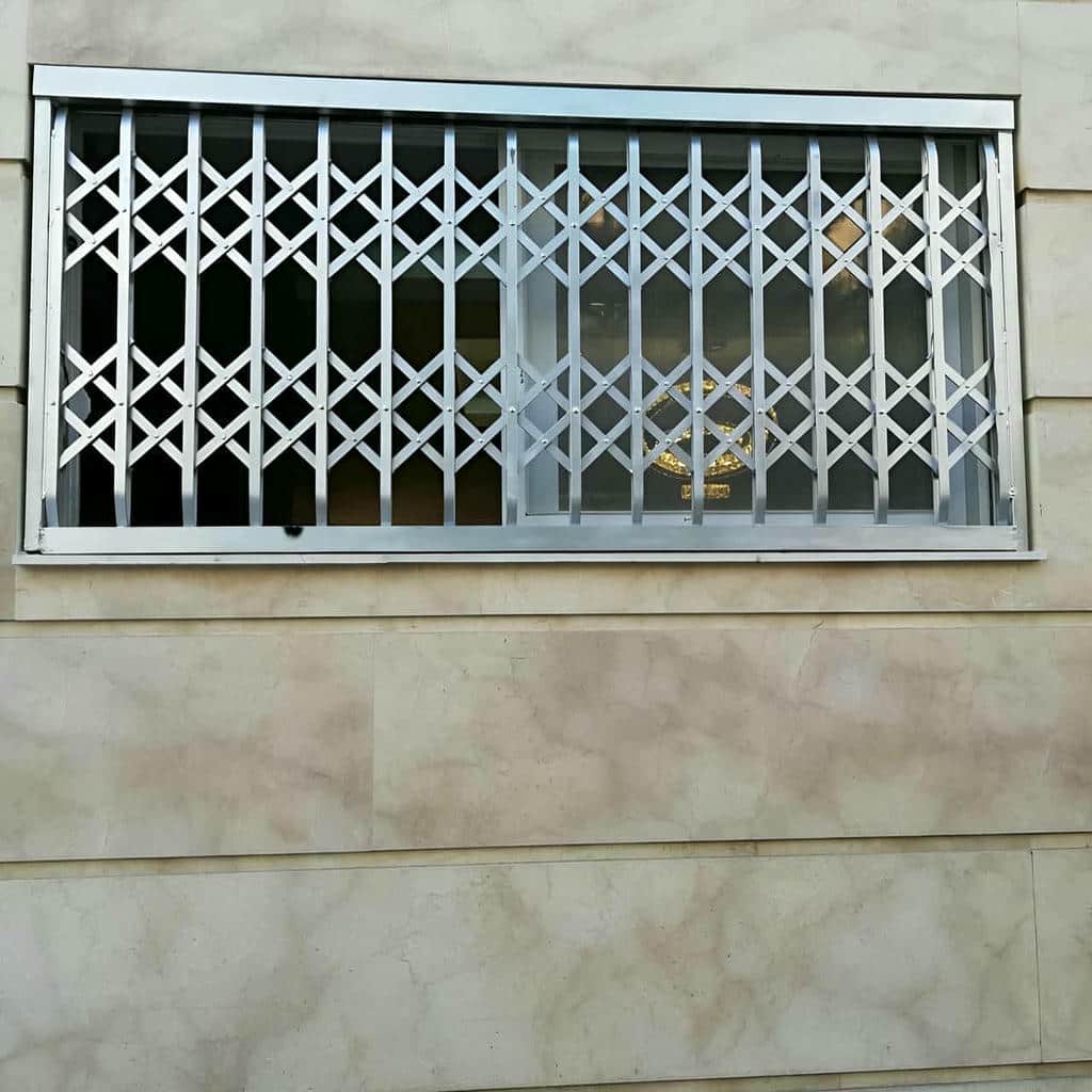 تولید حفاظ پنجره ریلی بازشو مدل ریل بالا