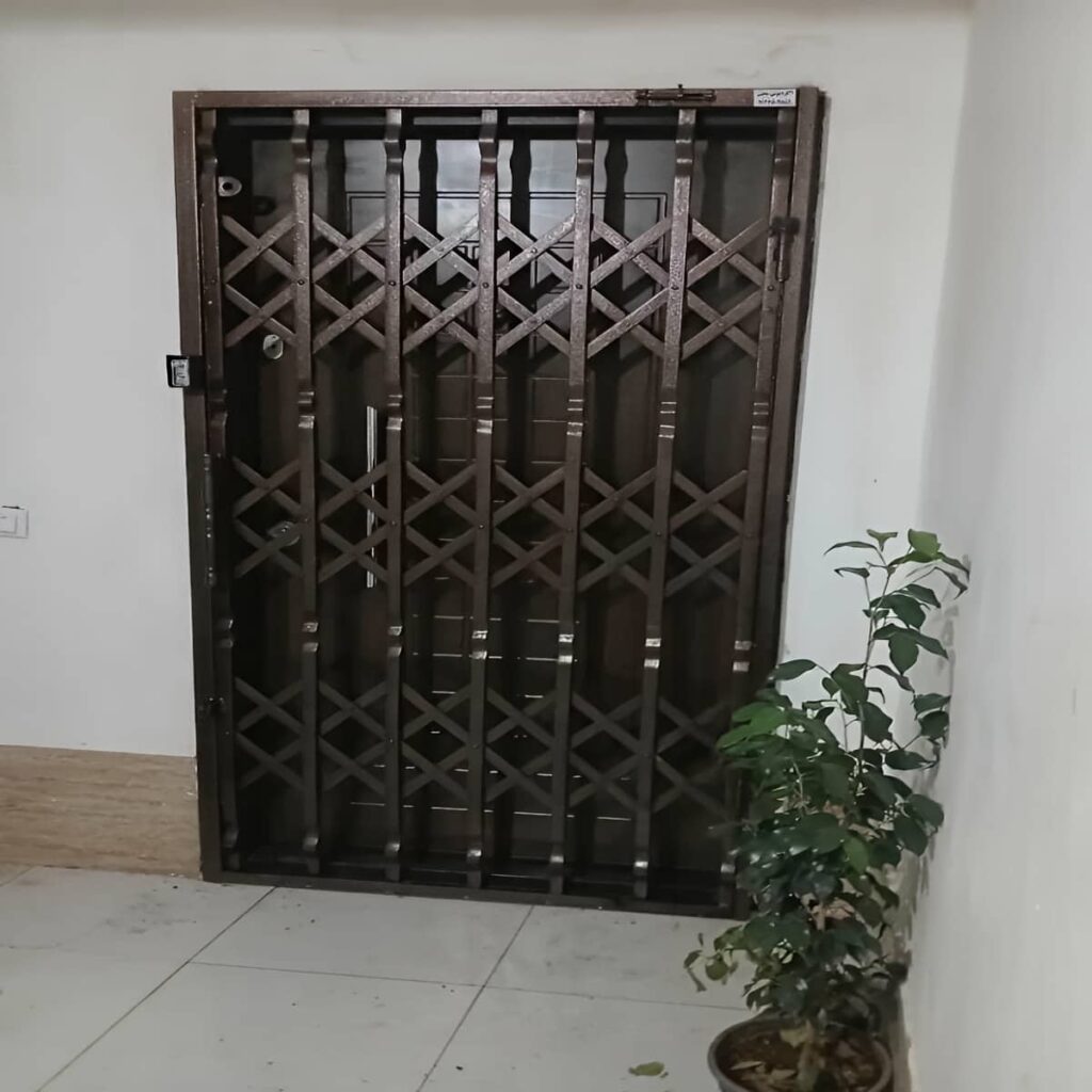 حفاظ ضربدری آکاردئونی فلزی