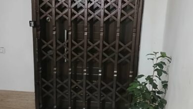 حفاظ ضربدری آکاردئونی فلزی