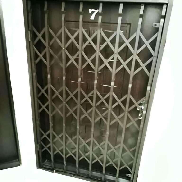 حفاظ آکاردئونی فلزی ورودی ساختمان حفاظ آکاردئونی فلزی ورودی ساختمان
