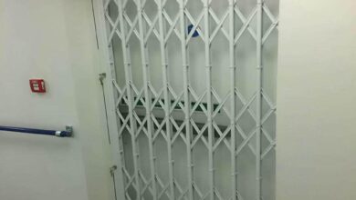 درب آکاردئونی آپارتمان فلزی کم عرض