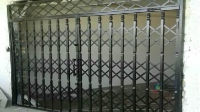 درب حفاظتی آپارتمان نمای مدرن