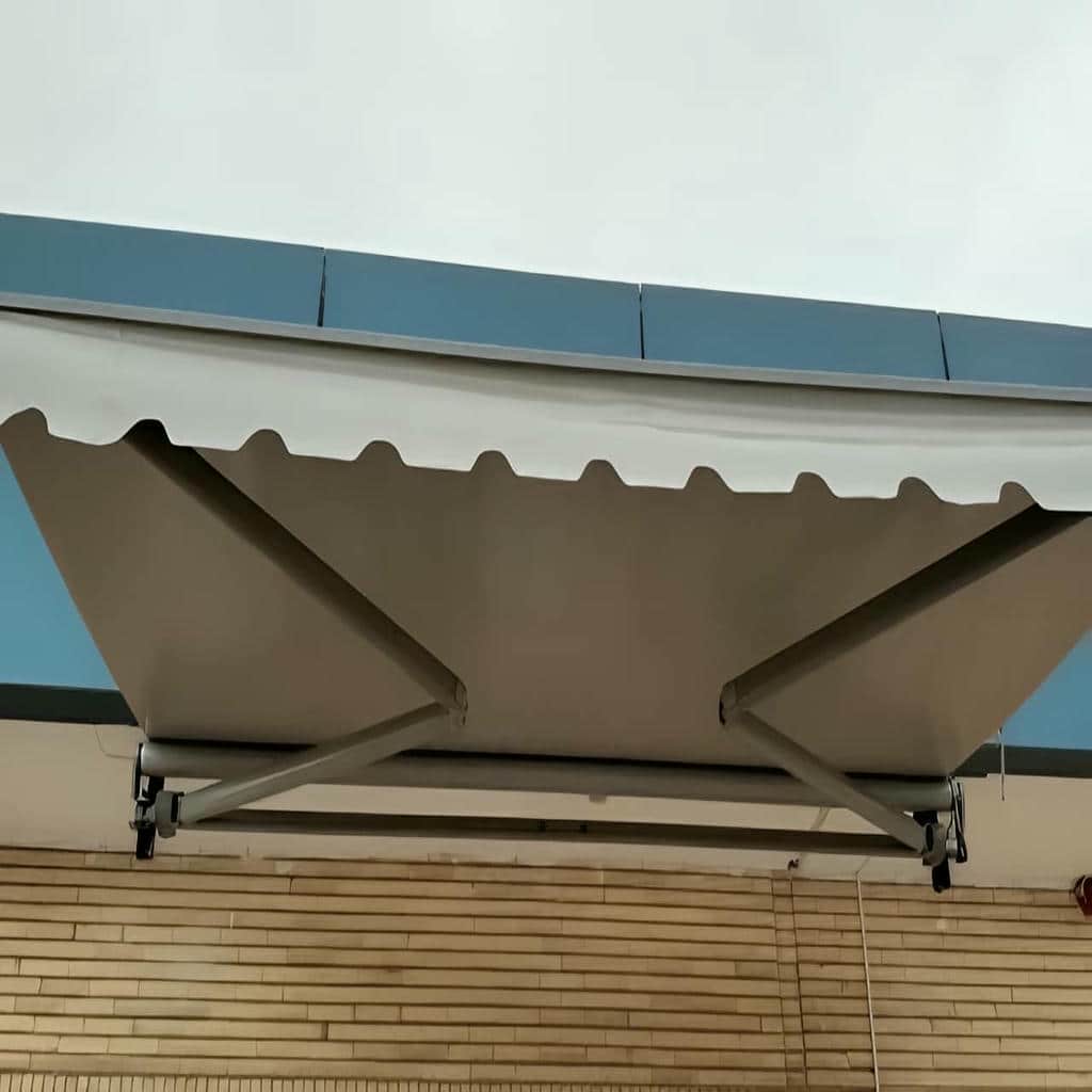 سایبان ریموت دار برقی ورودی ساختمان