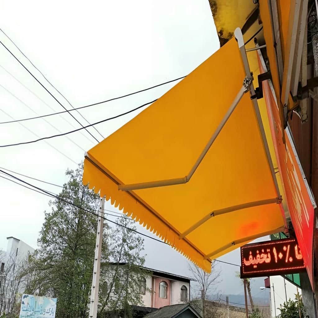 سایبان پارکینگ تاشو با پوشش مقاوم