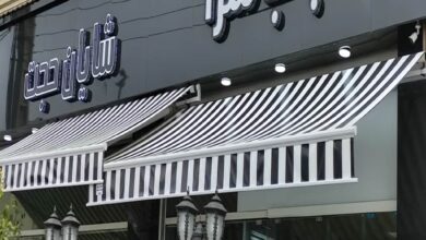 سایبان مغازه برقی برای پروژه نوساز