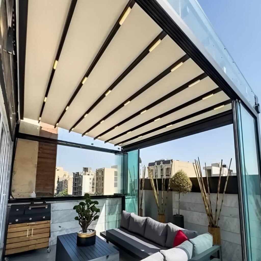 سقف پارچه ای اتوماتیک مدرن