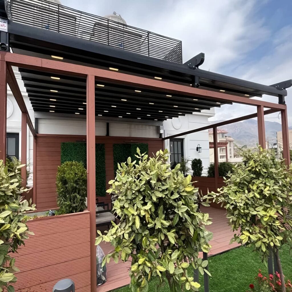 سایبان برقی سفارشی ابعاد