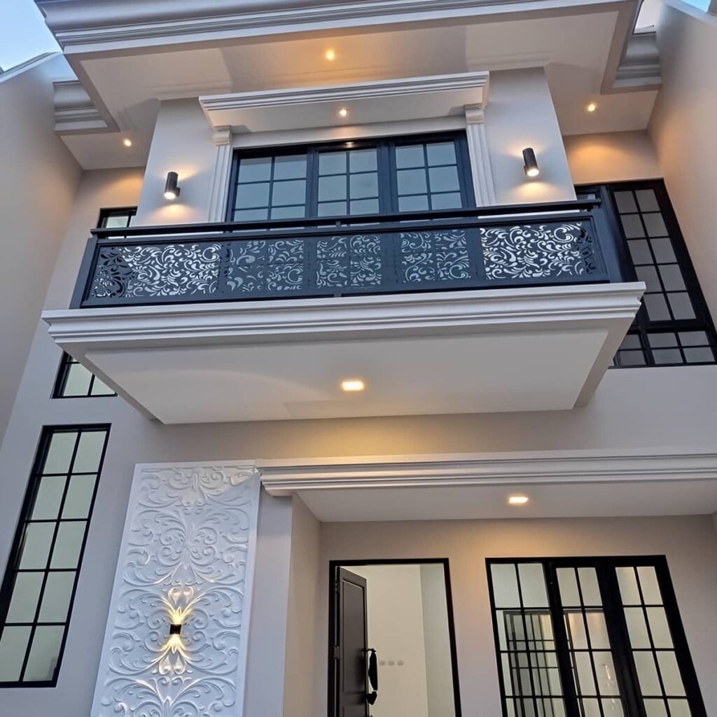 نرده پله چوبی طبیعی نرده پله چوبی طبیعی