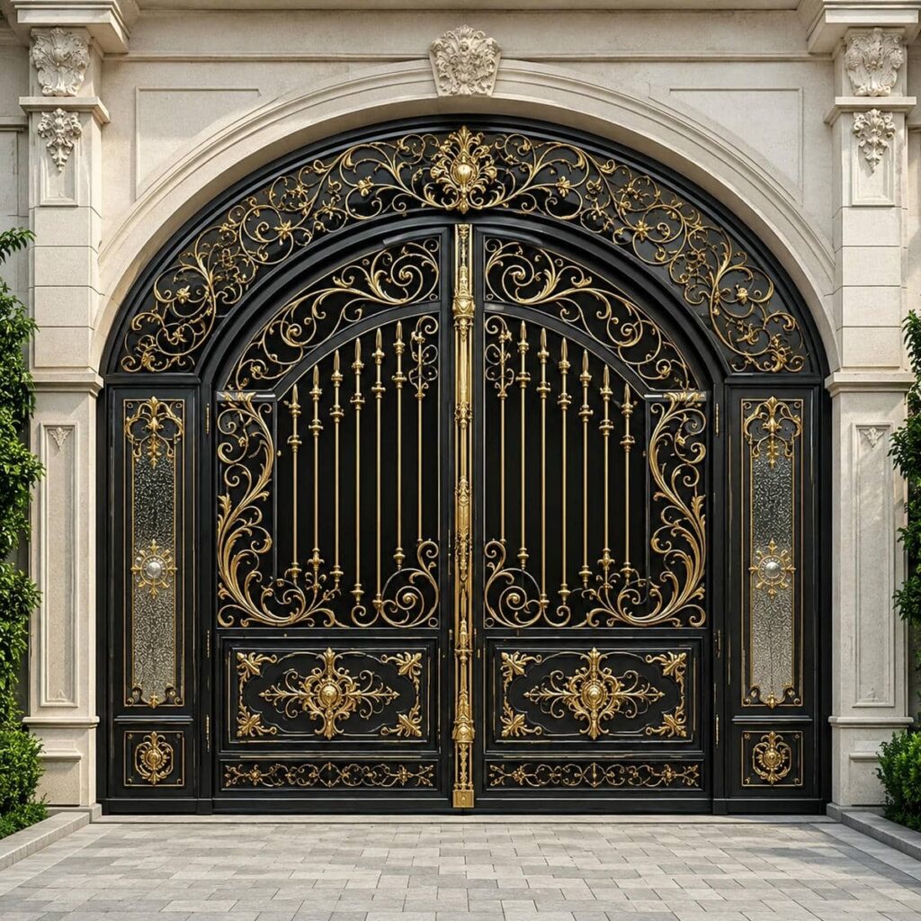 درب باغی آهنی با پوشش مقاوم