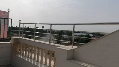 نرده بالکن آپارتمان مدرن