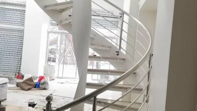 نرده استیل بالکن براق