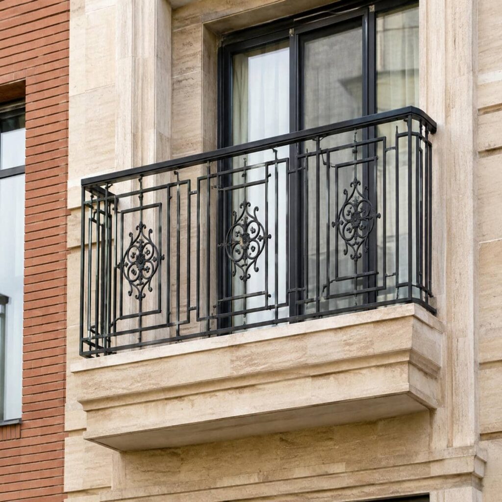نرده پله با پوشش سطحی