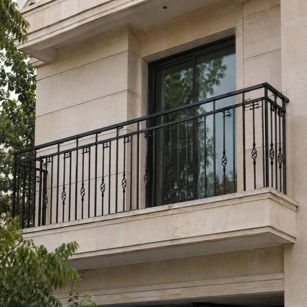 اجرای نرده پله ساختمانی