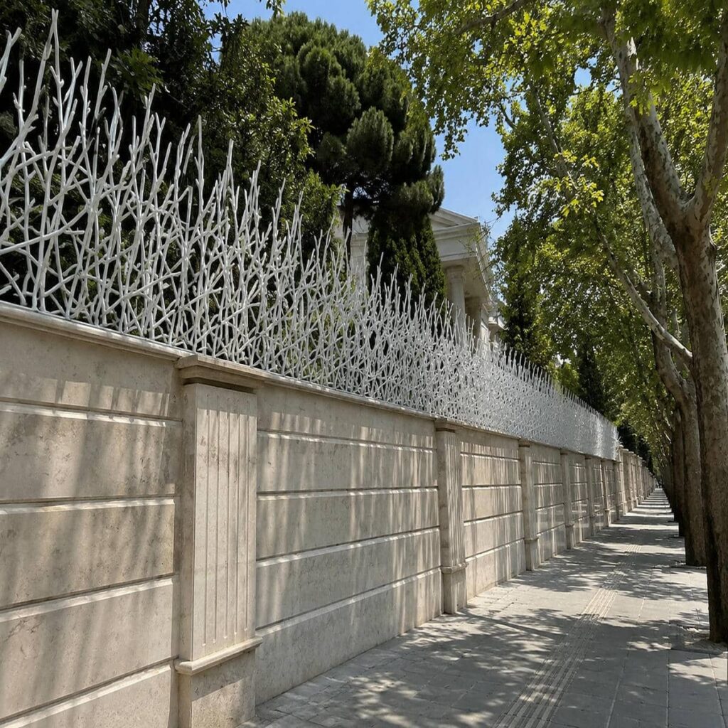 نرده روی دیوار طرح تزئینی نرده روی دیوار طرح تزئینی
