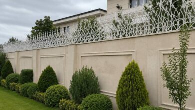 حفاظ روی دیوار فلزی مقاوم