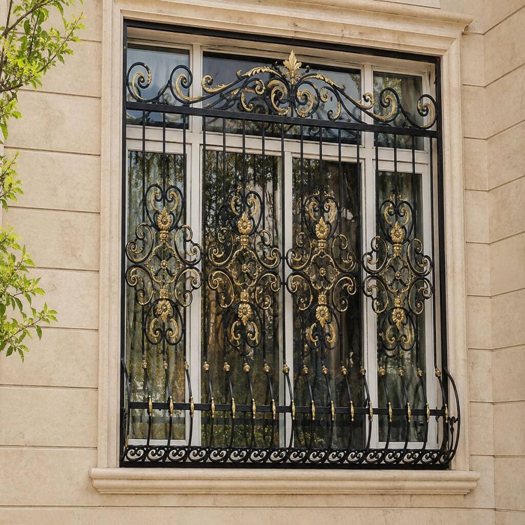 نرده پنجره فرفورژه نرده پنجره فرفورژه