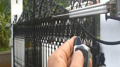 جک درب پارکینگ استان مازندران کنار ستون باریک