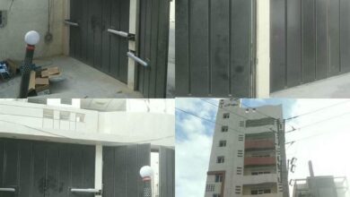 جک درب پارکینگ کنار تابلو فرمان استان همدان