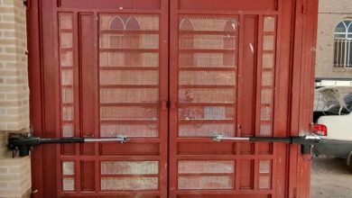 جک درب پارکینگ کنار قاب آهنی استان قزوین